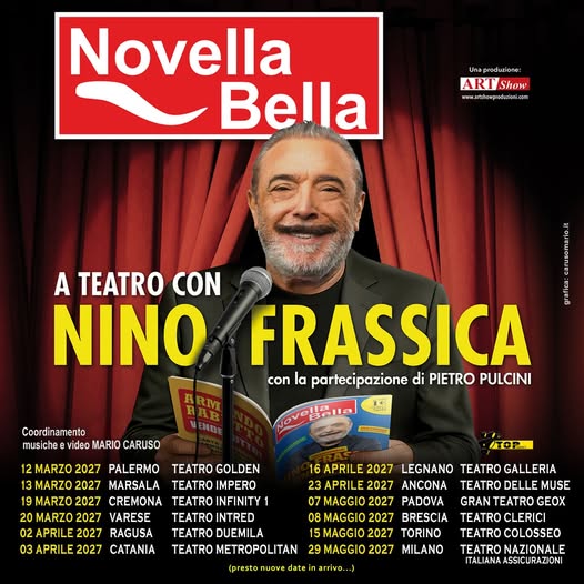 Immagine promozionale di Nino Frassica · Novella Bella a teatro