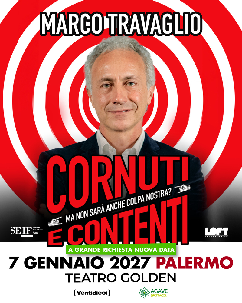 Immagine promozionale di Marco Travaglio · Cornuti e contenti